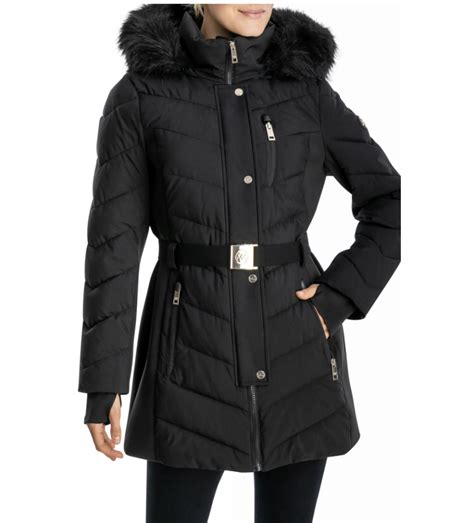 michael kors winterjacke echtfell|Michael Kors winter jacket women.